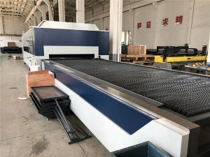 2kw cnc faserlaserschneider, laserschneid- und graviermaschine mit austauschtisch